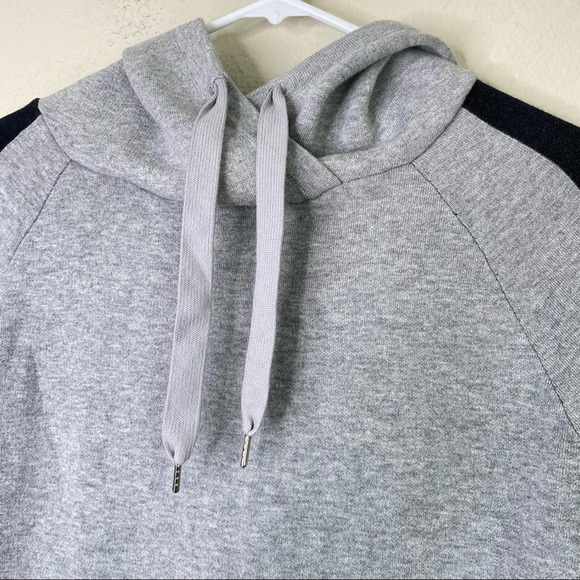 360 Cashmere Hoodie Striped Heather Gray - Picture 4 of 8